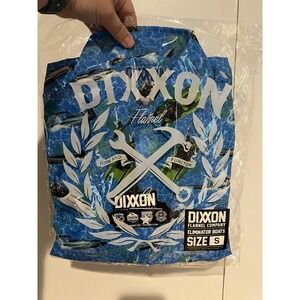 Dixxon‎ X Eliminator Boats Men Party Shirt Short Sleeve Button Up Stretch Small